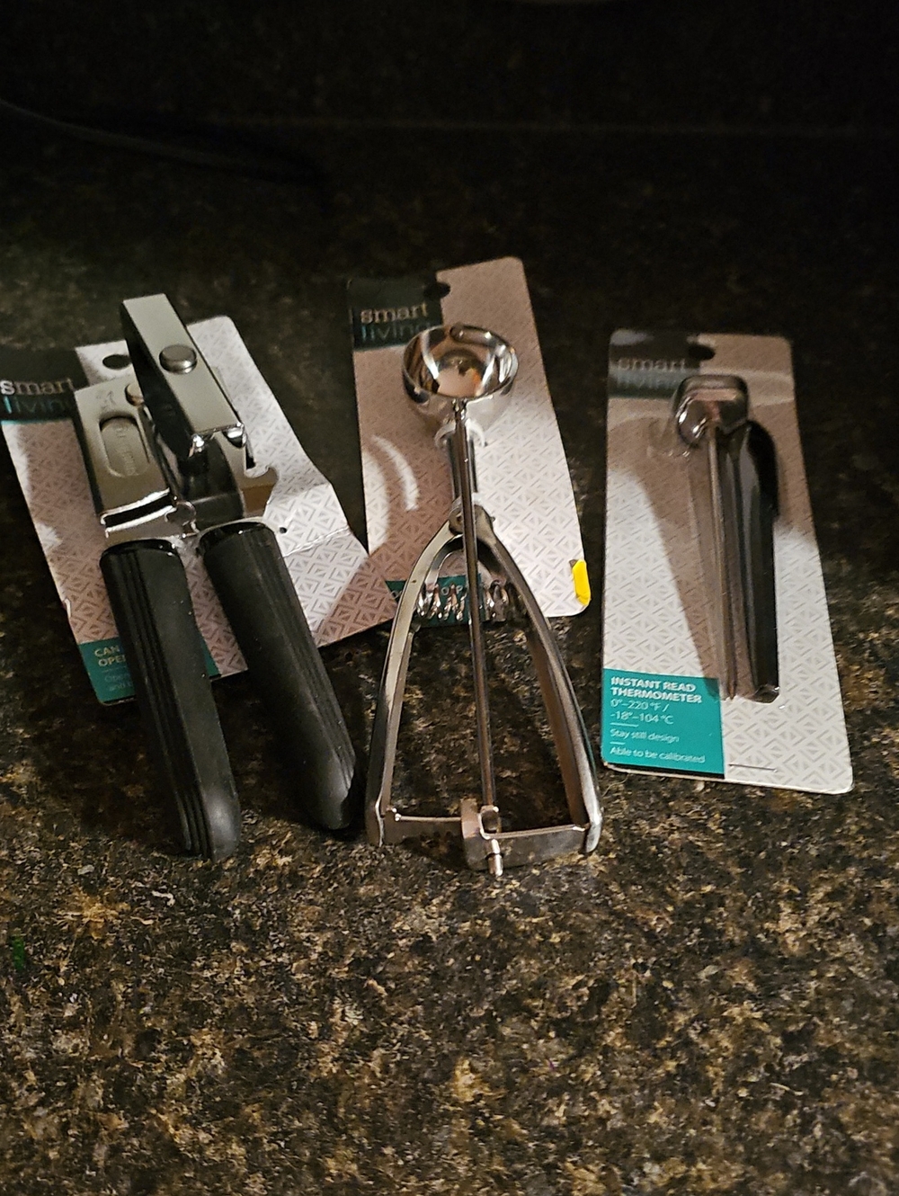 Smart Living Stainless Steel Kitchen Tool Set - Black Handles